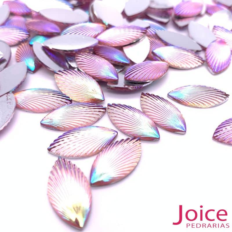 Navete Concha 9mm X18mm rose