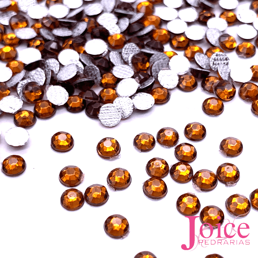 Chaton diamante termocolante 4mm caramelo