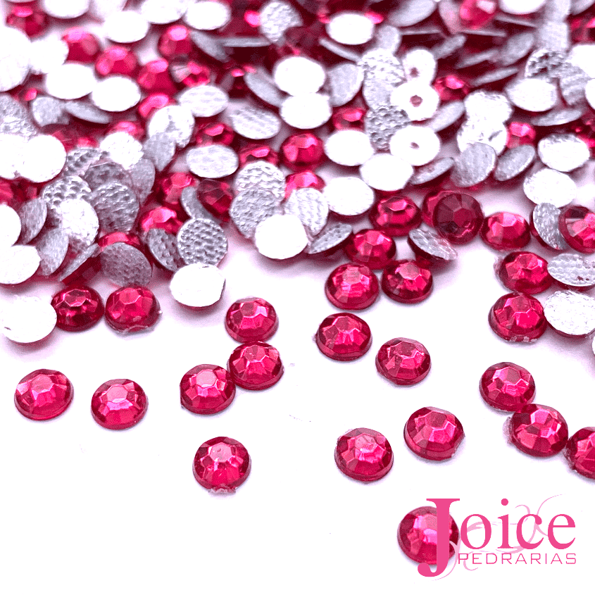 Chaton diamante termocolante 4mm pink