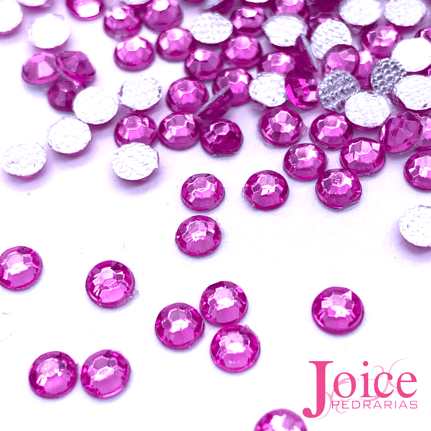 Chaton diamante termocolante 4mm rosa