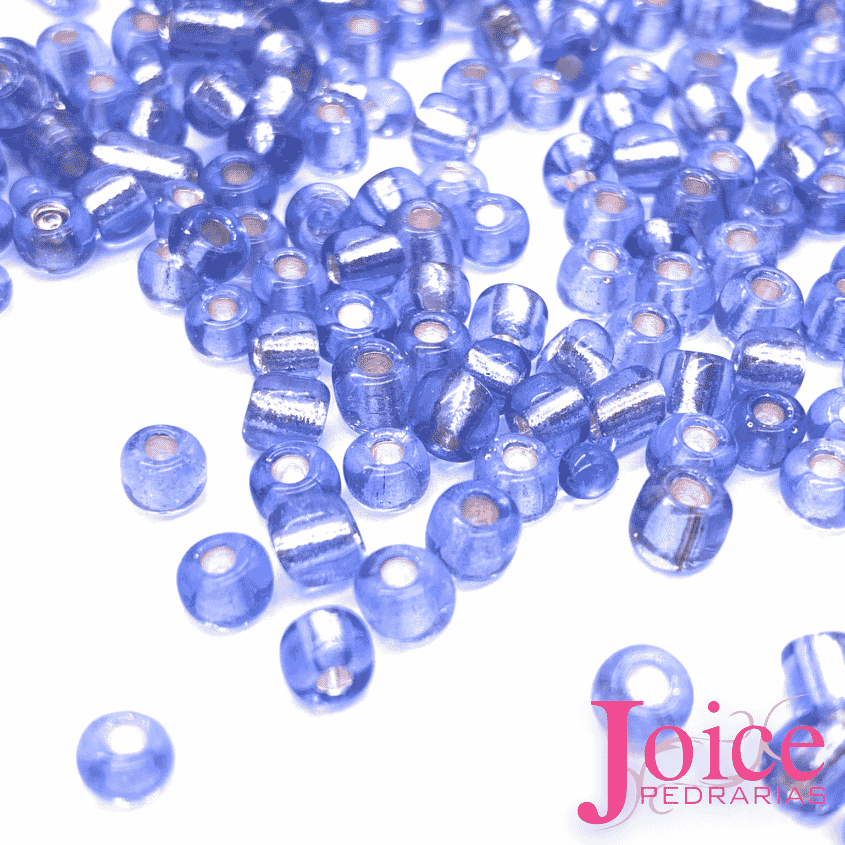 Miçangas 3mm azul agua