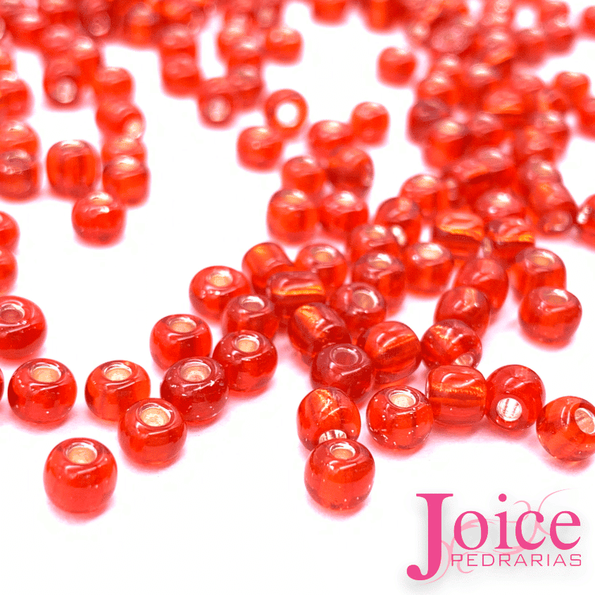 Miçangas 3mm vermelho