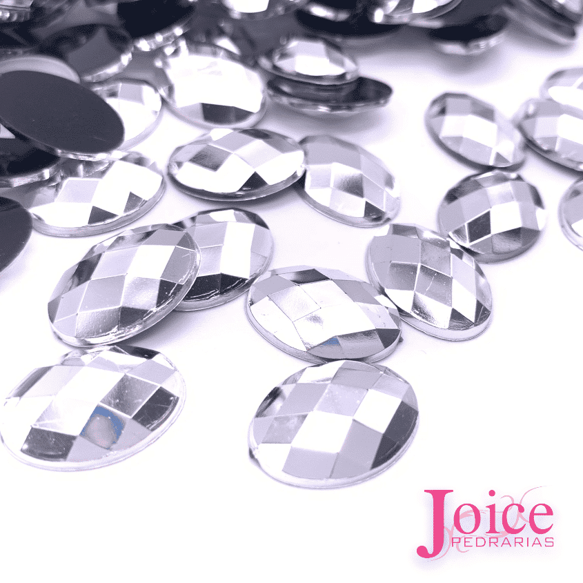 sextavado oval 13x18 prata