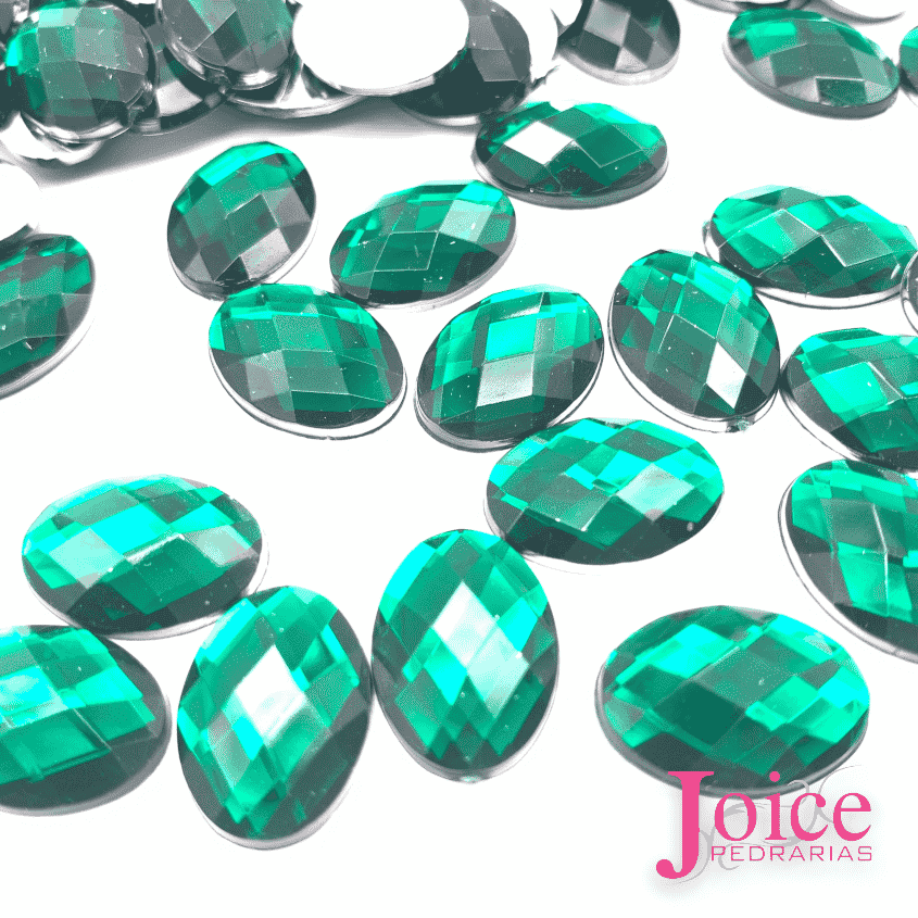 sextavado oval 13x18 verde bandeira