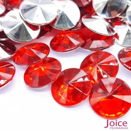 Chaton 16mm Base Irregular Acrílico C/500Unidades