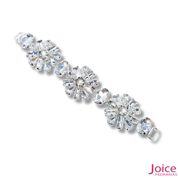 Aplique De Strass 3cm X 14cm C1-Unidades RefLH07_3