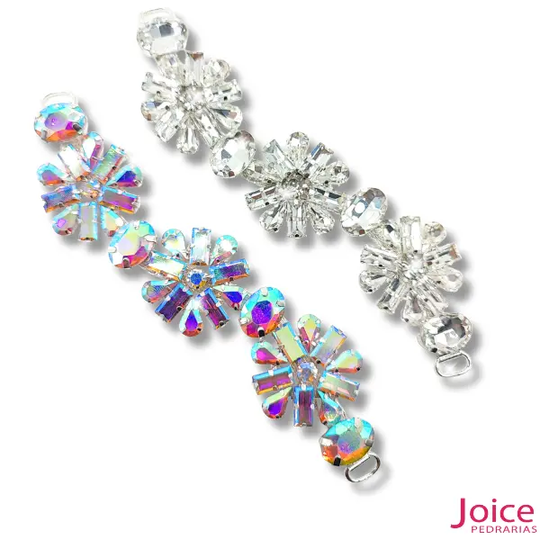 Aplique De Strass 3cm X 14cm C1-Unidades RefLH07__4